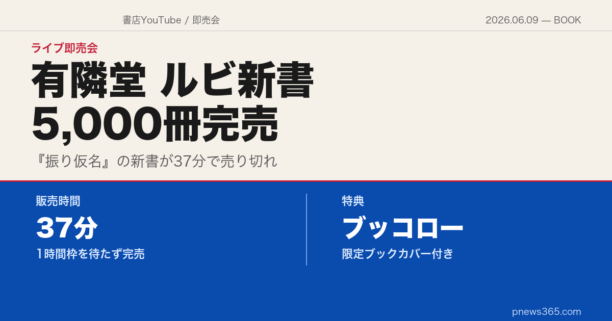 有隣堂しか知らない世界、ルビ新書5,000冊が37分で完売：ブッコローと松本大さんが広げた「読める」ことの価値